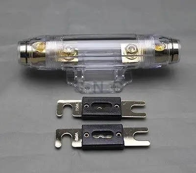 

ANL Fuse holder Distribution INLINE 0 4 8 GA GOLD PLATED FREE 250A FUSE SKFH100