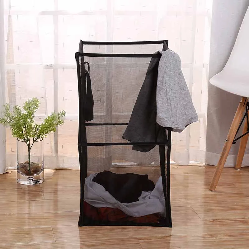 

Mesh Washing Laundry Basket Kids Toy Organiser Household Home Clothing Organizer Dirty Clothes Folding Storage Baskets