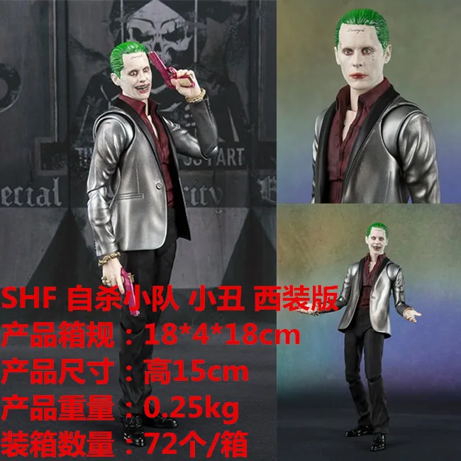 

Anime SHF Suicide Squad X Contingent Clown Joker xi zhuang ban Garage Kit Model