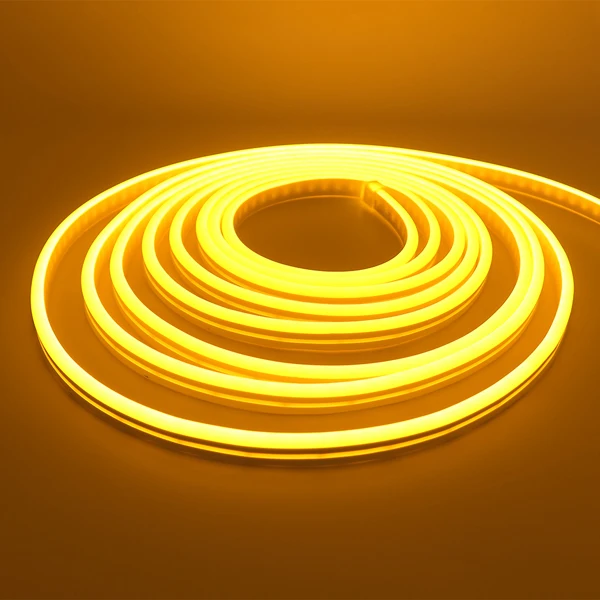 Цвет: желтый 220V 5050 RGB неоновые полосы светодиодный светильник полный сенсорный пульт дистанционного управления Управление веревка светильник 8x16 мм Водонепроницаемый IP67 гибкая лента для наружной отделки - Испускаемый цвет: Цвет: желтый