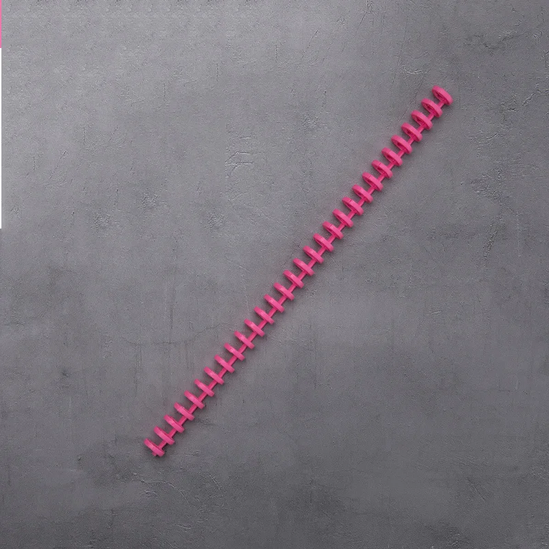 pink 1 шт. 16 мм А4 30 отверстий Болванка для переплета пластмассовая А4 Болванка для переплета Болванка B5 кольца для переплета - Цвет: pink