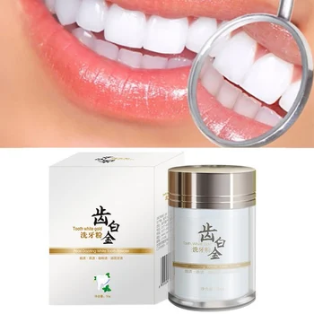 

50g White Pearl Whitening Teeth Powder Teeth Care Cleaning Activated Charcoal Tooth Powder not fluorine