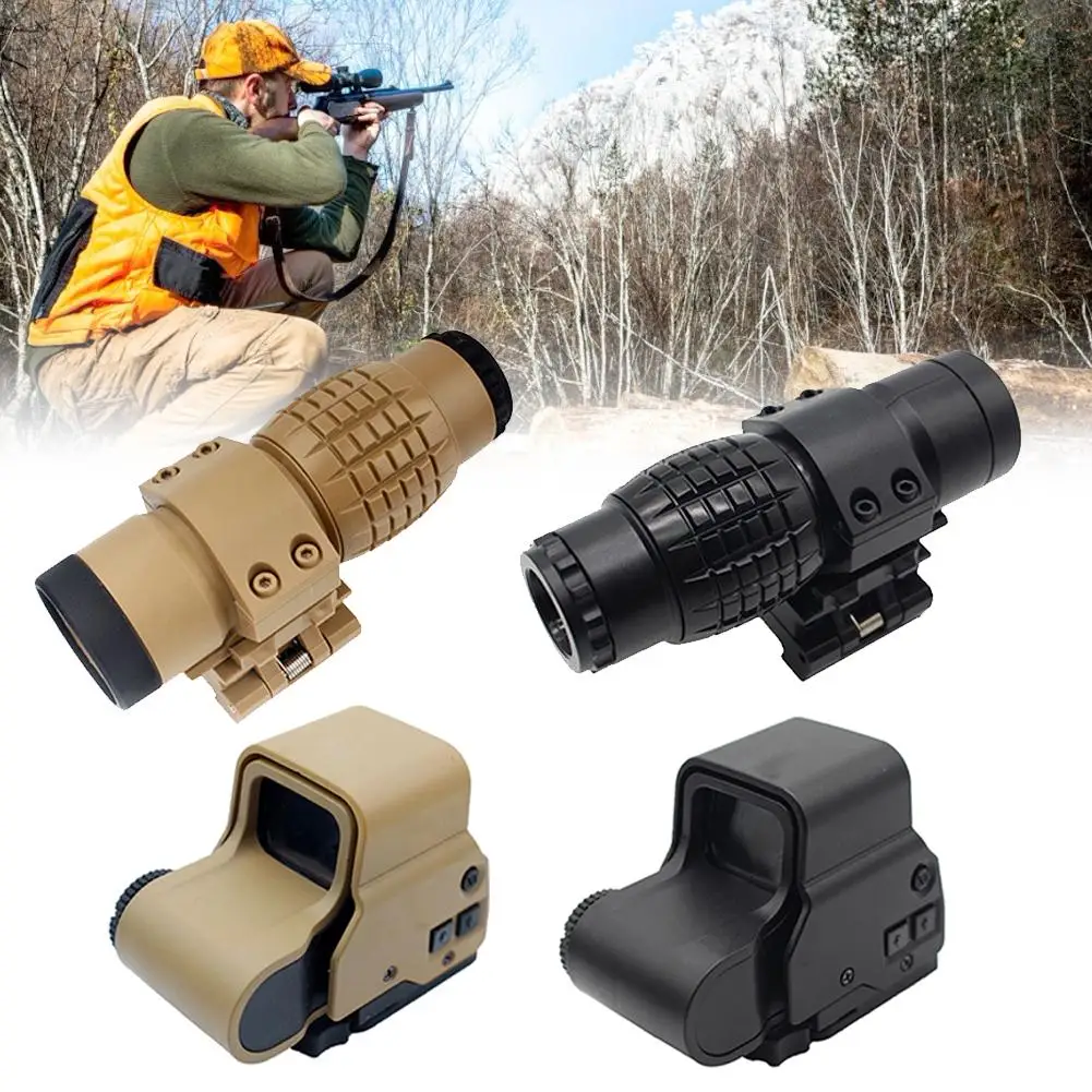 

3x Magnifying Glass Holographic Sight Range Portable Sightseeing Tool Outdoor Traveling Hunting Accessories Rifle Lens