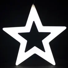 Светодиодный пятиконечная звезда моделирующая лампа светодиодный уличного освещения, декоративные лампочки, Луны Снежинка Праздничные огни подвеска «метеоритный дождь»