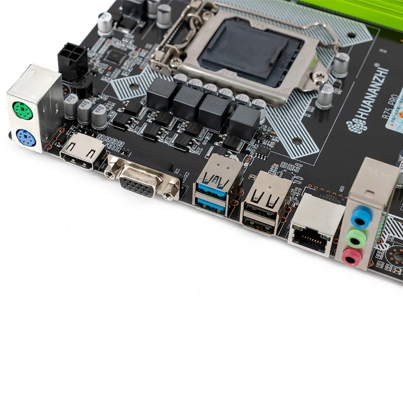 HUANANZHI B75 PRO Материнская плата B75 для Intel LGA 1155 3 I5 I7 E3 DDR3 1333/1600 МГц 16 Гб SATA3.0 USB3.0 VGA HDMI M-ATX