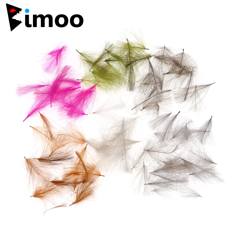Bimoo 0 5 г/упак. цветные CDC Cul de canard для вязания красных мушек Caddis May Fly Emergers Prince Nymph