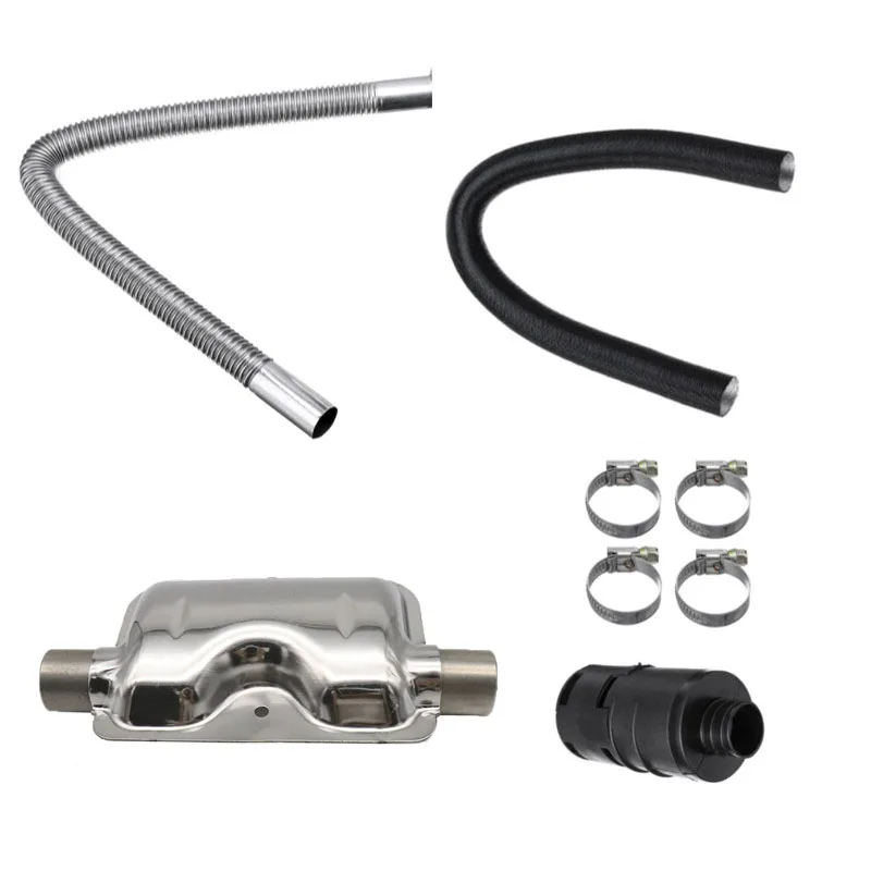 Cena Ogrzewanie postojowe diesla do Webasto Eberspacher 24mm tłumik wydechowy + 25mm filtr + 2 rura nagrzewnica kanałowa powietrza Diesel akcesoria