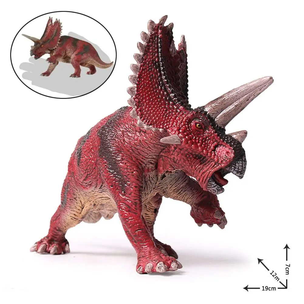 7.5inch Dinosaur Pentaceratops Solid PVC Action Figure Toy Dinosaurio Model Toys For Children