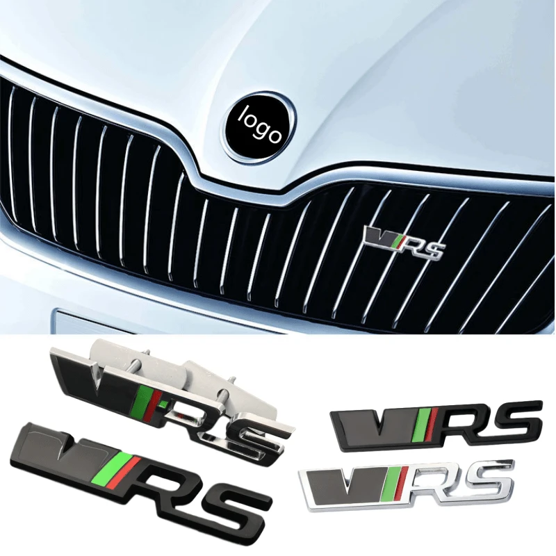 Для Skoda Octavia 2 A7 Tour RS Rapid Kodiaq Fabia Superb Kamiq Yeti Karoq металлическая передняя VRS эмблема на