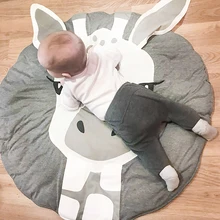 Детский коврик для ползания, для упражнений, для прогулок, толщина 2,5 см, для новорожденных, мягкий ковер, рисунок с животными, Детский ковер для ползания