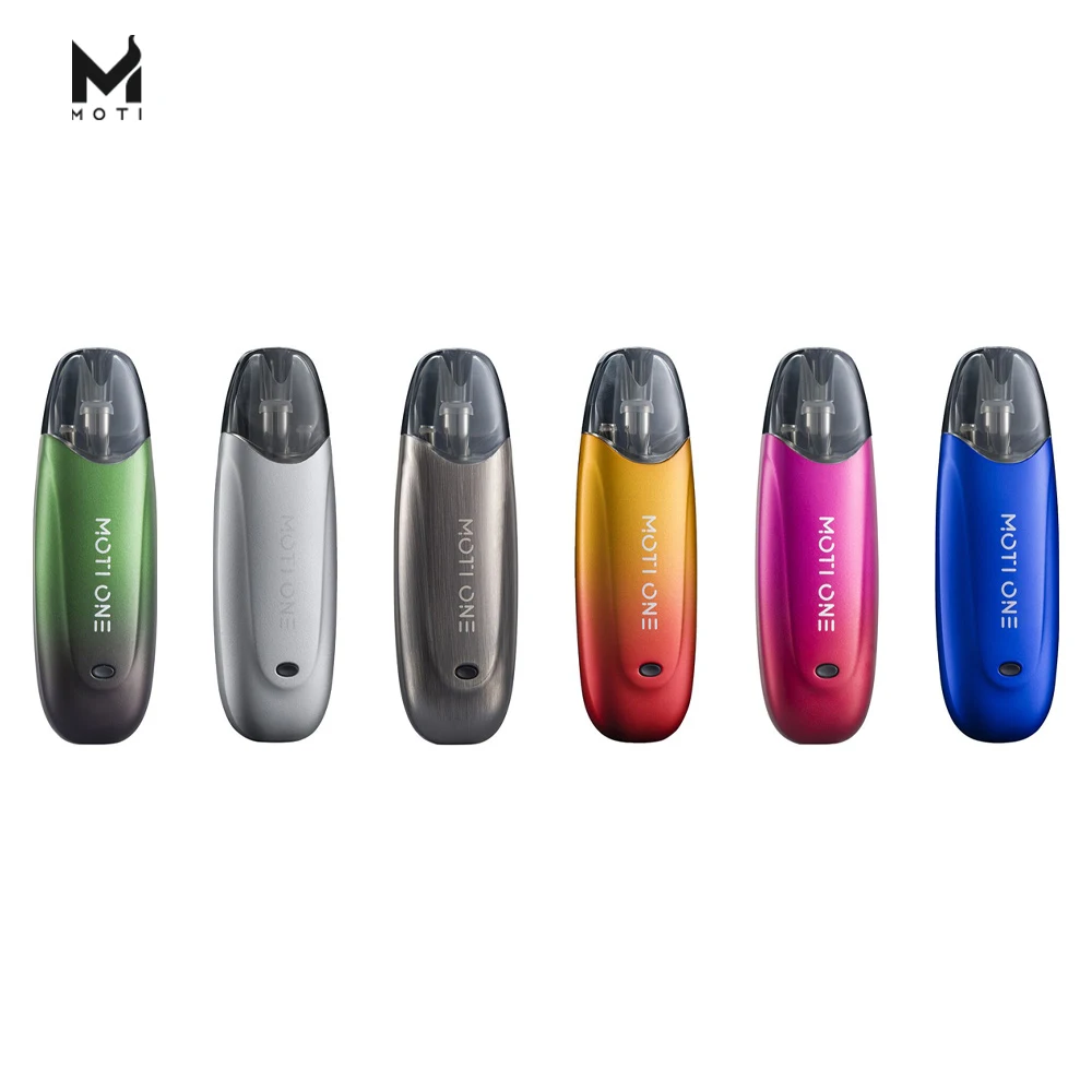 Newest original MOTI One Kit 350mah Battery 1.85ml Pod Electronic Cigarette 1.0ohm Ceramic Coil 12.5W Output vape pod kit vaper |
