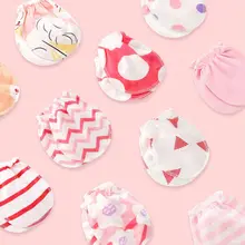 Модная Удобная перчатка для детей от 0 до 6 месяцев, красивые хлопковые перчатки для защиты лица для новорожденных мальчиков и девочек, детские варежки с защитой от царапин