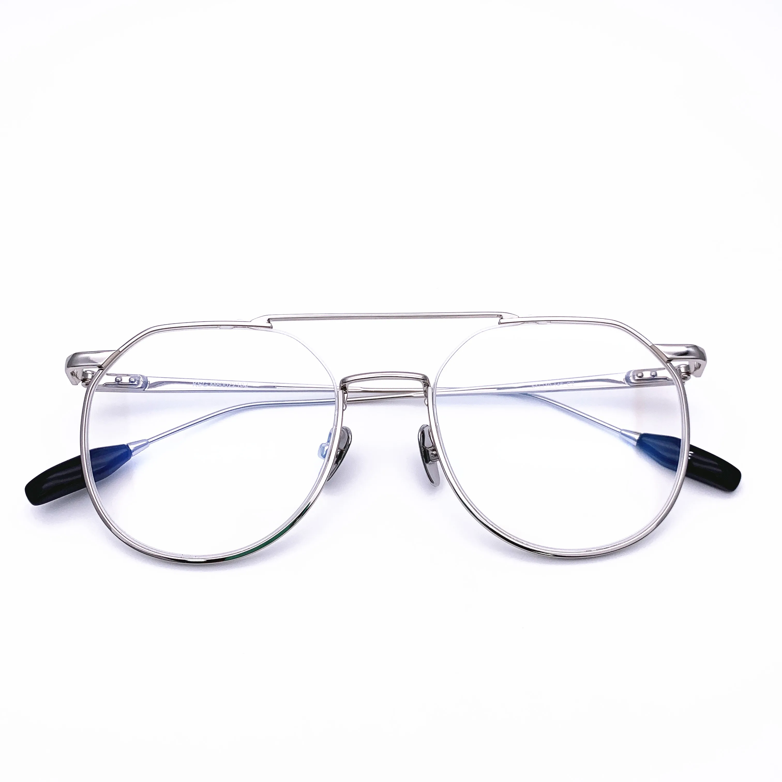 

Belight Optical Designer Metal Big Size Double Beam Irregular Frame Men Prescription Eyeglasses Retro Optical Eyewear ST80080