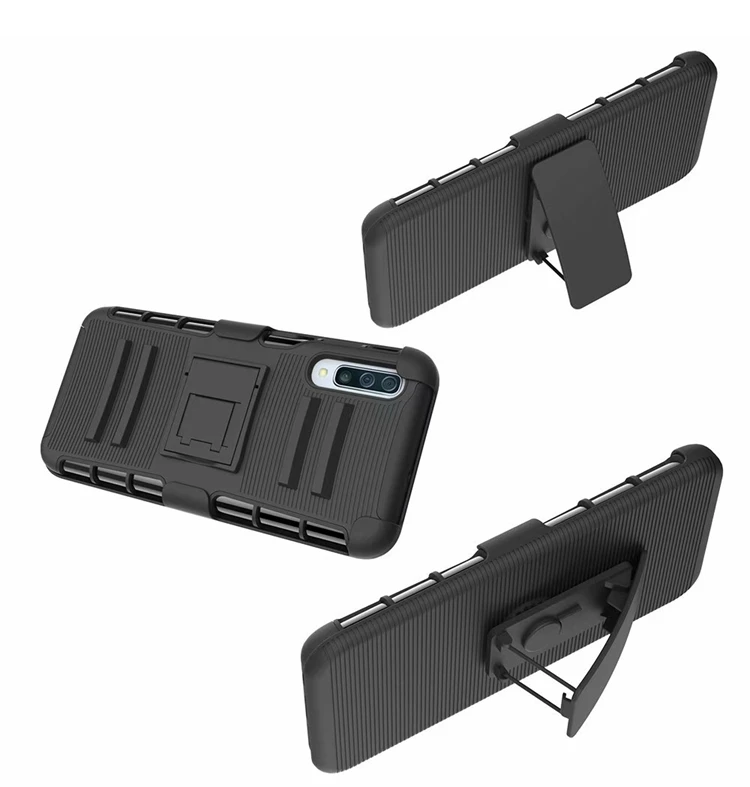 Для samsung Galaxy A50 чехол Гибридный сверхмощный 3 в 1 военный Камуфляжный жесткий ударопрочный чехол для Galaxy ya50 Зажим для ремня чехол-подставка