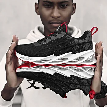 

Mens Running Shoes Athletic Tennis Blade Mesh Sport Sneakers Cross Training Walking Shoes Trail Runners Gym Jogging Fitness Shoe