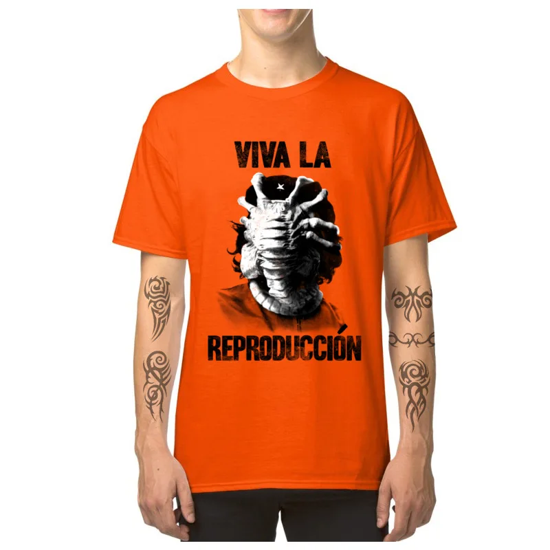  Men T Shirts CHE-HUGGER_247 Fitness Tight T Shirt Pure Cotton Round Neck Short Sleeve Printed Tshirts Mother Day CHE-HUGGER_247 orange