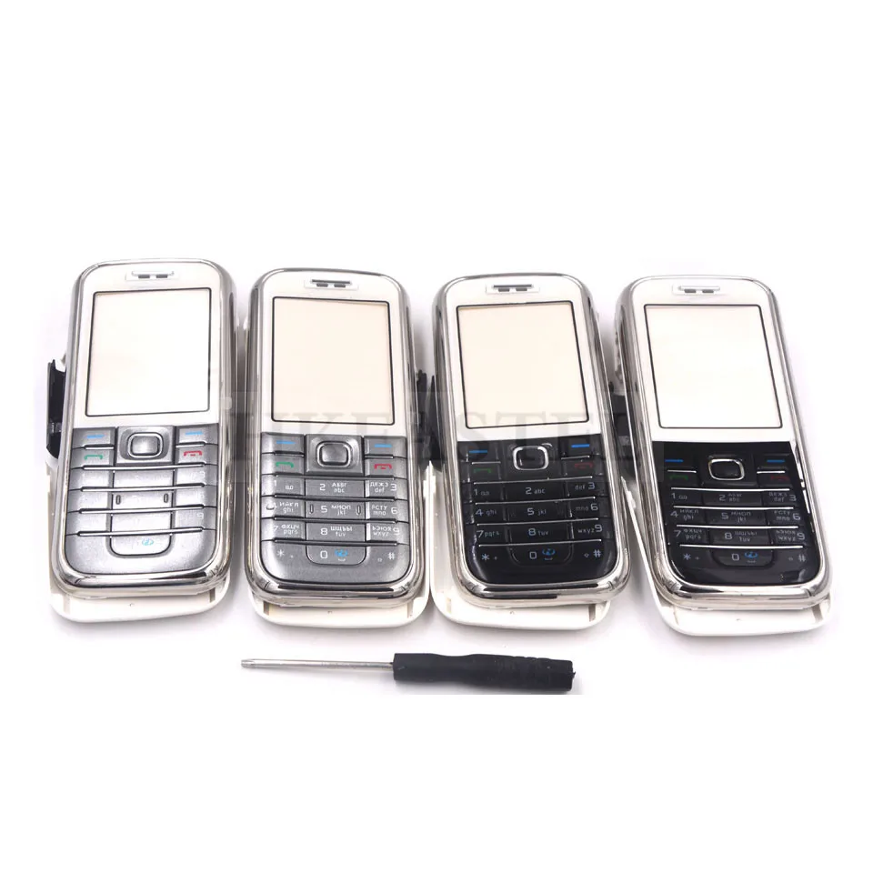 HKFASTEL для Nokia 6233 высокое качество новинка полный корпус чехол + английская/Русская