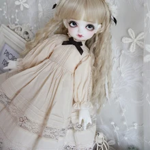 Кукольная одежда Кукла 1/6 платье винтажное платье для 1/6 1/4 BJD SD кукла аксессуары платье+ украшение для волос+ широкие шорты