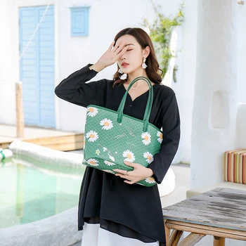 

G-bags Graffiti Dog Tooth Bag 2020 New Portable Tote Bag Large Capacity Female Shopping Bags Women Purse and Handbags Sac A Main