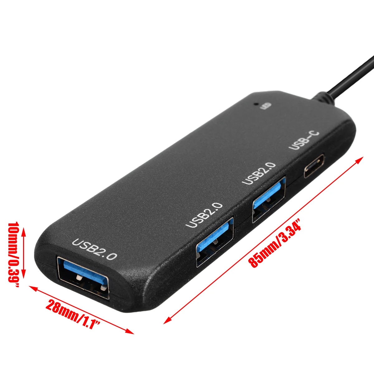 4 в 1 концентратор type C для USB-C разветвитель адаптер 4 к 4 порта USB 2,0 концентратор адаптер кабель совместимый для Macbook Pro ноутбука