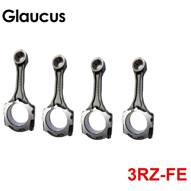 4pcs 3RZ 3RZFE engine connecting rod conrod for Toyota T100 TACOMA 4RUNNER HIACE COASTER HILUX LAND CRUISER DYNA 200 16V 2.7L