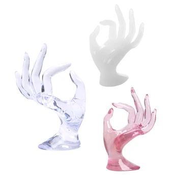 

Hand Jewelry Display Holder Bracelet Support Portable (Transparent)