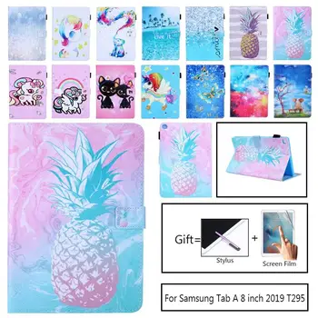 

For Coque Samsung Galaxy Tab A 8.0 2019 T290 T295 Tablet Case Flip PU Leather Cover For Samsung TAB A 8\" SM-T290 SM-T295 Cases