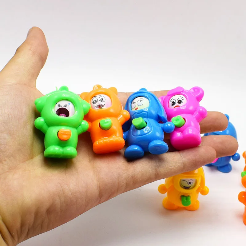 

1PC Button Face Change New Pattern Clown Novel Face Boy One Press On Meeting Real Small Toys Can Twist The Egg