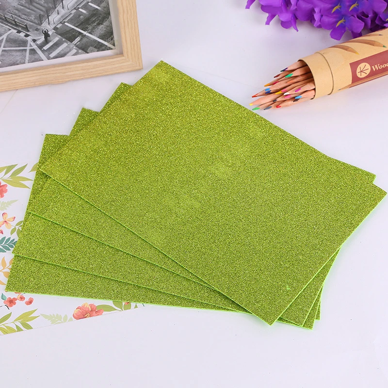 10pcs Lot A4 Sponge Paper Glitter Flash Gold Eva Foam Diy Paper Glitter Flash Gold Eva Foam Diy