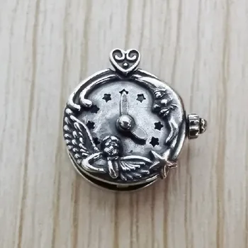 

Mistletoe 925 Sterling Silver Star Watch Round Lobster Lock European Jewelry