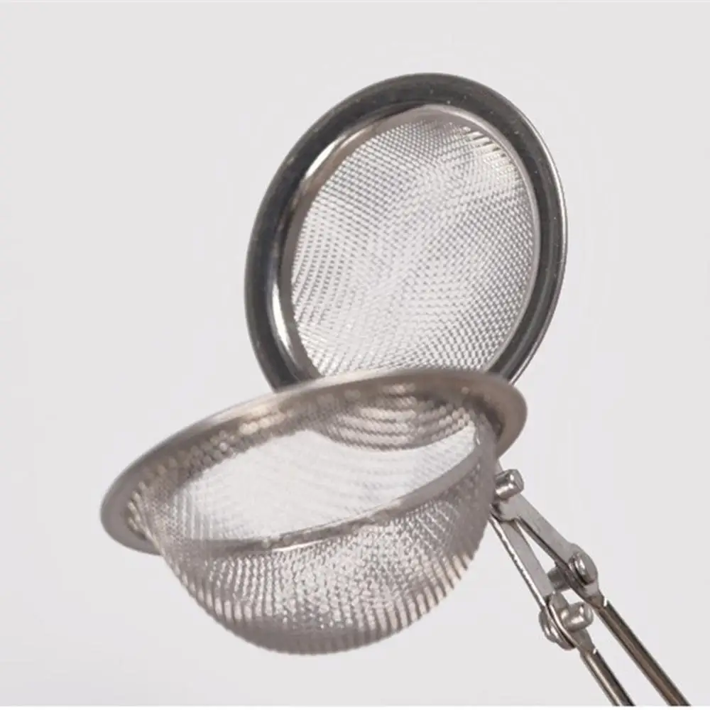 

Stainless Steel Chain Handle Tea Ball Tea Filter Tea Compartment Tea Leak Handle Seasoning Ball 4.5Cm