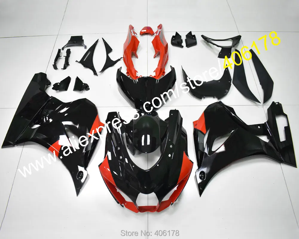 

For Suzuki GSX-R1000 17 18 19 GSXR1000 GSXR 1000 K17 2017 2018 2019 Red Black Sportbike Fairing Kit (Injection molding)