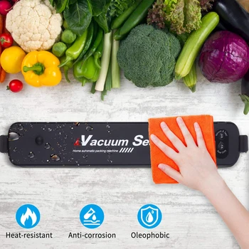 

Upgrade Vacuum Sealer Machine Automatic Food Packing Machine Food Sealer Vacuum with 15 Sealing Bags For for Food Preservatio