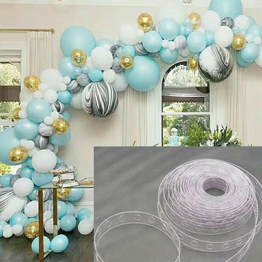 

5 Meter Balloon Chain Tape Arch Connect Strip for Wedding Birthday Party Decor Tools