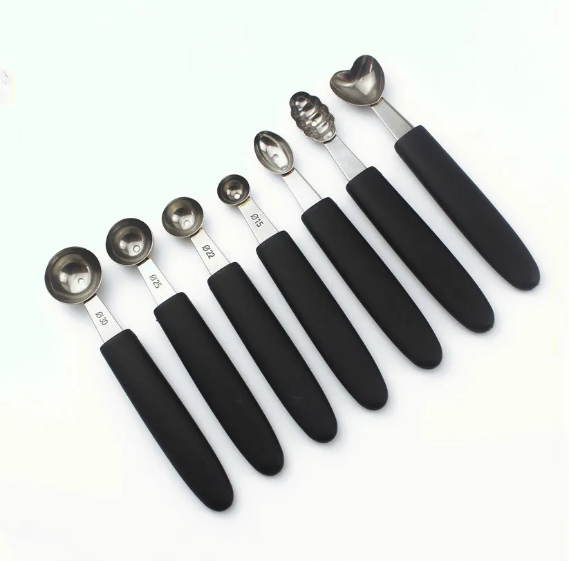 

Stainless Steel Melon Baller Watermelon Scoop All kinds ahpe and size for option Ice Scream Scoop