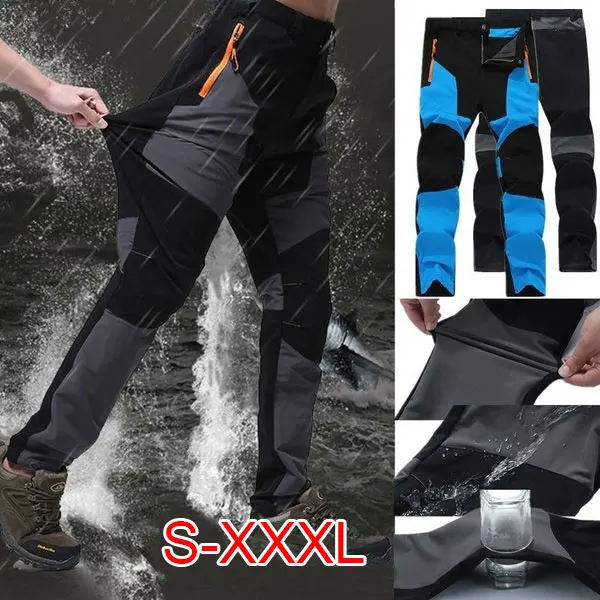 Men Climbing Trousers Waterproof Breathable Quick Dry Outdoor Sports Outfit
