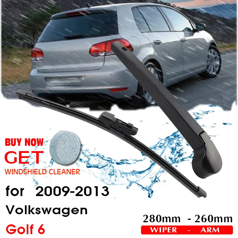 2009-2013 VW 폭스바겐 골프 6 해치백용 자동차 액세서리 – 후면 창 앞유리와 앞 유리 와이퍼 280mm