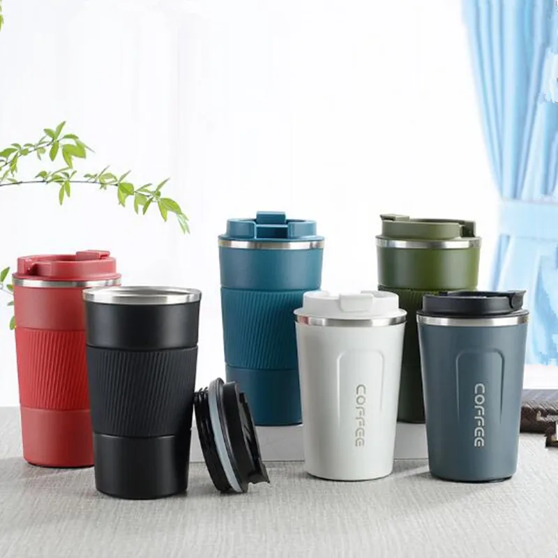 Stainless Steel Coffee Thermos Mug  Stainless Steel Car Vacuum Flasks -  380ml/510ml - Aliexpress