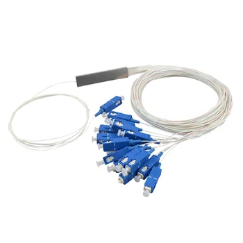 

Free Shipping 10 PCS/Lot 1X16 PLC SC/UPC SM 0.9mm PVC 1m FTTH Fiber Optic Splitter Wholesale Price