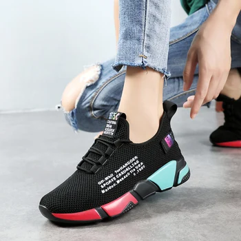 

women tennis Feminino shoes breathable fitness fabric sock sneakers female sport shoes walking jogging footwear tenis feminino