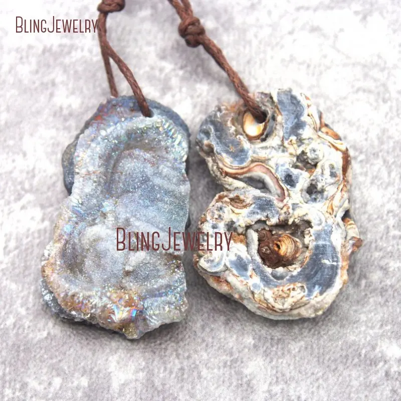 20190731-PM27149-Wholesale  Irregular Shape Solar Agate Plating Pendant Clearance_1