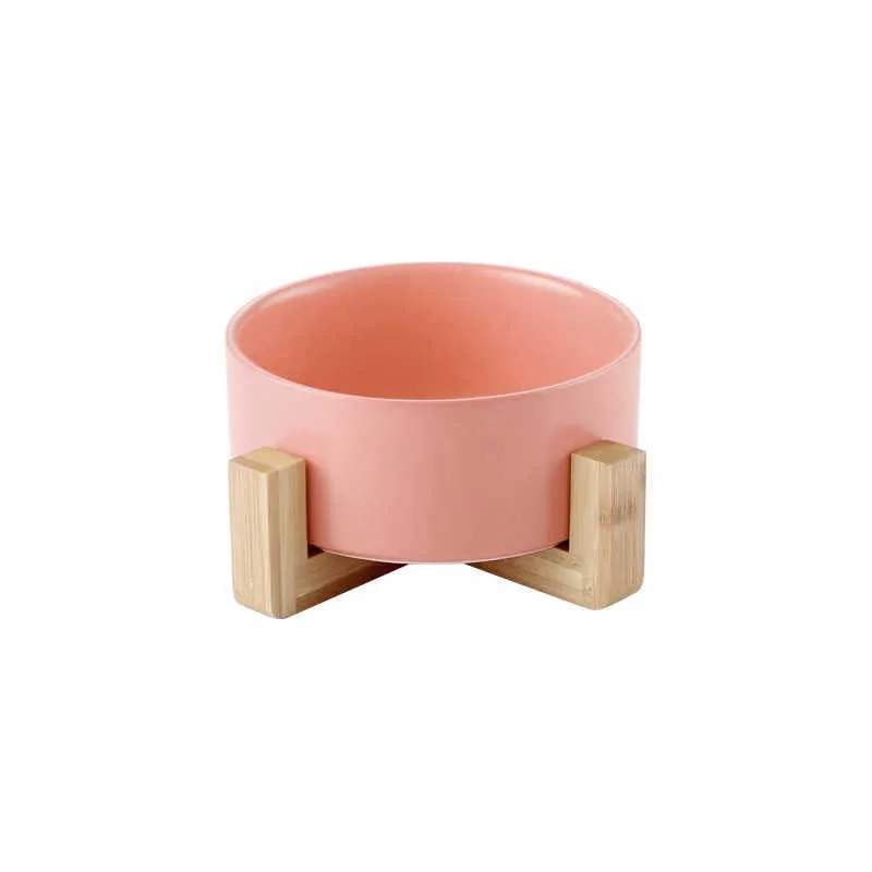 700ml large creative fruit salad bowl dessert bowl Nordic home with wooden foot personality