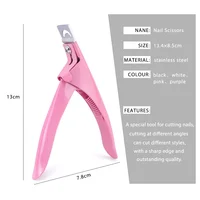 Coupe-ongles professionnel en acier inoxydable, coupe-ongles de Type U, coupe-bordure en acrylique, outils de manucure 6