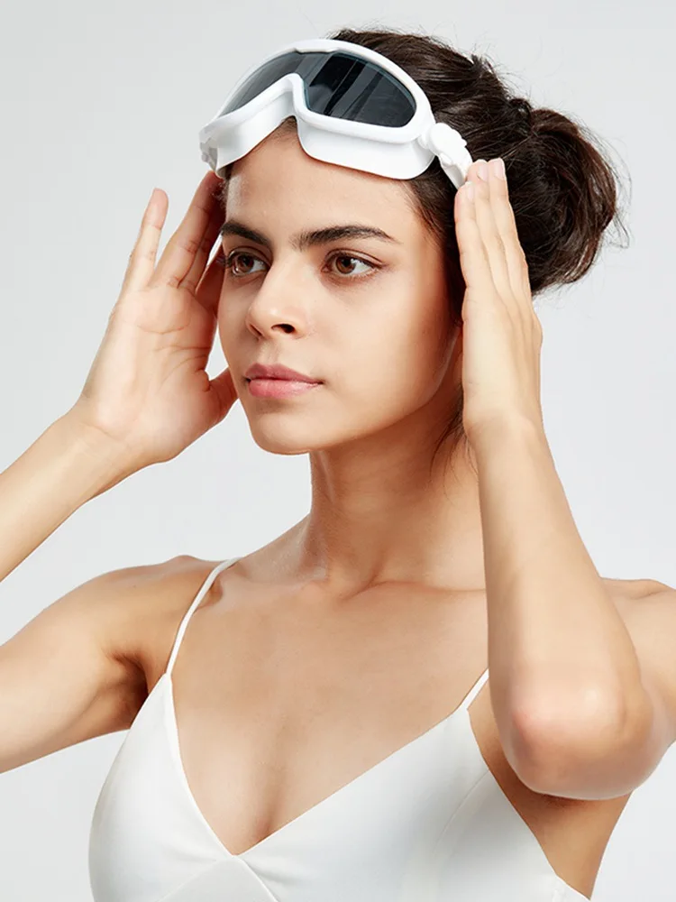 

Men's Electrophoresis High Eye Water Submersible Mirror Large Female Swimming Anti-Waterproof Fog bei tong Women's Frame through