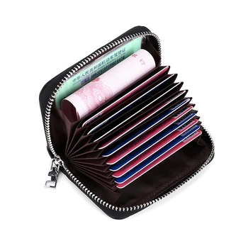 

Anti-Theft Brush Layer Leather Small Purse Ladies Multi-Function Mini Purse Leather Multi-Function Organ Card Package