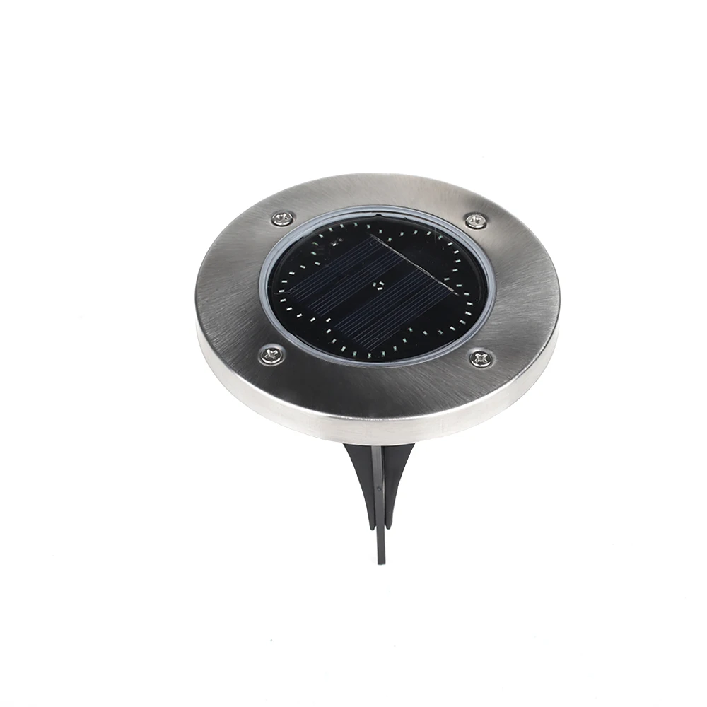 Eco-Friendly Durable Street 48LED Security Gutter Flower Disk Lights Solar Power Path Way Landscape Light Ground Lamp Home