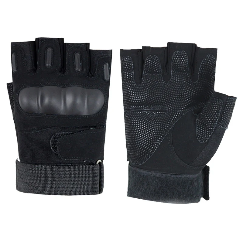 Альпинистские перчатки с твердыми костяшками, мужские перчатки без пальцев для охоты стрельбы страйкбола, пейнтбола, велоспорта