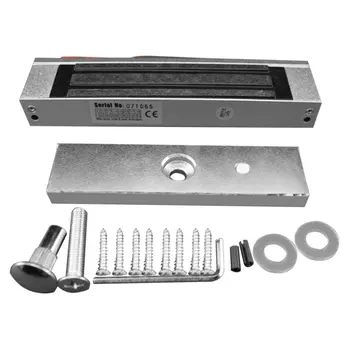 

Waterproof Holding Force Access Control Magnetic Lock Antirust Single Door Hanging Electromagnetic Lock 12V Aluminum Alloy