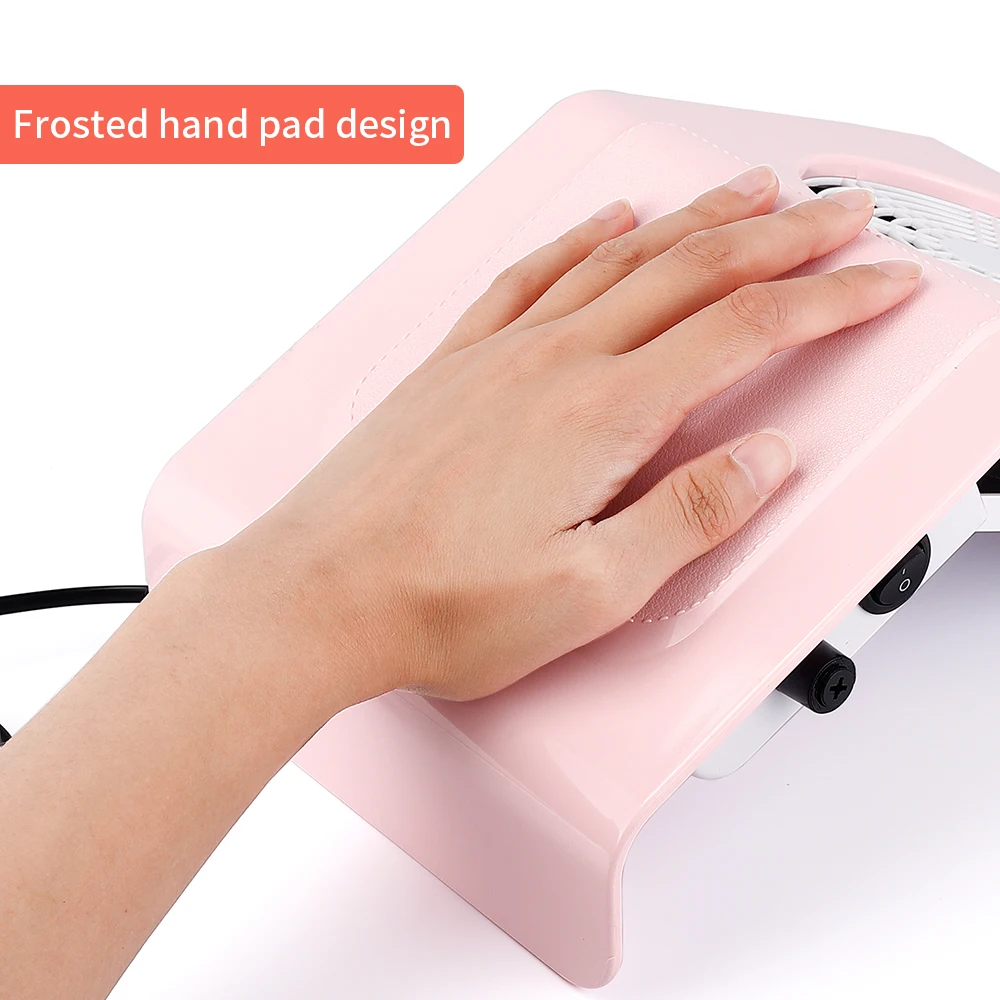  40W Nail Suction Dust Collector Fan Strong Nail Vacuum Cleaner Manicure Machine with 2 Dust Collect - 4000158668549
