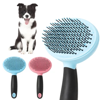 

Dog Cat Comb Shedding Tool Brush Comb Rake Pet Fur Grooming Quick Clean Short Hair Removal Accessories